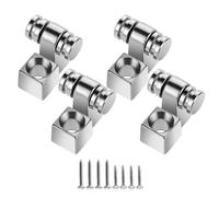 MAXCHEER Juego de 4 guías de árbol para guitarra Fender Strat Stratocaster Tele Telecaster, 4 unidades (cromado)