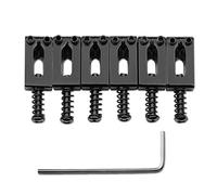 MAXCHEER Sillines de puente de trémolo de 10,5 mm para guitarra eléctrica Fender Stratocaster Strat Telecaster Tele (negro)
