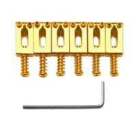 MAXCHEER Sillines de puente de trémolo de 10,5 mm para guitarra eléctrica Fender Stratocaster Strat Telecaster Tele (dorado)