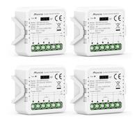 Maxcio Interruptor Persianas WiFi Módulo, Relé de Persiana WiFi con Función de Porcentaje, Temporizador, Control por App y Voz, Interruptor Persiana Compatible con Alexa/Google Home, 4 Packs