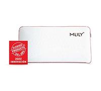 MAXCOLCHON Almohada Viscoelástica Mlily Fresh-Gel con Tejido Exterior Ice-Feel y Soporte de Cuello Ergonómico para Dormir sin Calor De 90x35cm. Incluye Funda con Cremallera