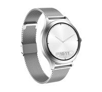 Maxcom FW44 2 Reloj conectado IP68 con pulsera de malla milanesa, Plata