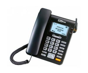 MaxCom MAXCOM MM28D Teléfono fijo GSM con pantalla retro-iluminada, 300 entradas y múltiples funciones