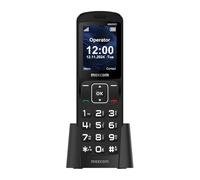 Maxcom MM34D 4G VoLTE - Teléfono móvil inalámbrico de escritorio con botón grande para uso doméstico y de oficina con tarjeta SIM, no requiere línea fija, cargador de escritorio, enchufe británico