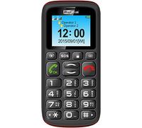 Maxcom MM428 Teléfono para Personas Mayores - Teléfono móvil (Barra, SIM Doble, 4,57 cm, Bluetooth, 800 mAh, 1.8", Negro, Rojo, 78 g)