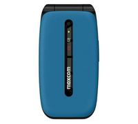 Maxcom MM828 - Teléfono móvil con Tapa 4G, Pantalla de 2.4 Pulgadas de fácil Lectura, botón SOS y batería de Larga duración, Desbloqueado y sin SIM, Color Azul