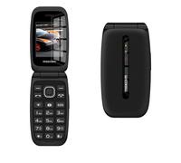Maxcom Teléfono móvil con tapa MM828 — 4G VoLTE, pantalla 2.4 pulgadas, SOS, Dual SIM, USB-C, negro