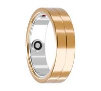Maxcom mRing - Anillo inteligente de color dorado, tamaño 7, seguimiento de sueño, frecuencia cardíaca y fitness, compatible con iOS/Android, 6 días de duración de la batería