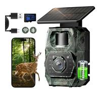 MAXDONE Cámara De Caza Fototrampeo - Cámara Caza Nocturna con Batería con Batería de 5200 mAh 850nm IR LED Brillo Impermeabile IP66 para Vigilancia de la Vida Silvestre y Seguridad Interior