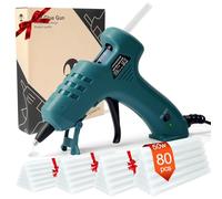 MAXDONE Pistola de Silicona Caliente 50W Reparación rápida con 80 barras | de silicona Pegamento Caliente para manualidades pequeñas y reparaciones rápidas en el hogar y la oficina