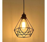 MAXDUYU Retro Lámpara colgante Vintage iluminación de techo Iluminación E27 Capacidad Lámparas de Techo Diseño de Jaula de Hierro Negro AC220-240V para comedor,Dormitorio,Café,Barra de Lectura Luz