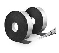 MaxEarn 2 rollos de envoltura de aislamiento de tuberías, 20 m x 50 mm, autoadhesivo, aislamiento de tuberías de espuma y papel de aluminio, kit de aislamiento para protección contra la congelación en