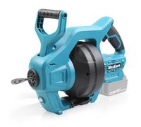 MaxEarn Desatascador de Tuberías | Compatible con Makita 18 V, Inalámbrico | Espiral de 7,2 m con avance automático para tubos Ø 20-75 mm, fregadero, lavabo, ducha e inodoro, sin batería
