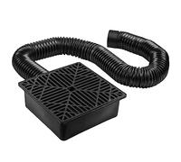 MaxEarn Juego de conexión de desagüe para canalones de 9 pulgadas, con manguera extensible de 155 cm, 23 x 23 cm, adaptador de desagüe no excavadora