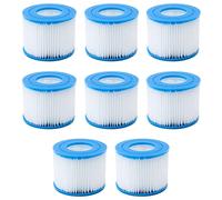 MaxEarn Paquete de 8 filtros de Repuesto para Piscina, tamaño 6-58323, filtros de Repuesto para Filtro de Piscina Best-Way Flow-Clear Vi, Lay-Z-SPA Pool, Vegas, Monaco, filtros Palm Springs
