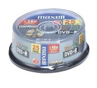 Maxell 275520.59.GB - DVD-R vírgenes (capacidad 4.7 GB, 25 unidades)