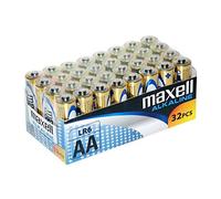 Maxell Alkaline Pack Pilas AA LR6 32 Unidades