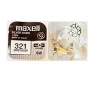 Maxell 321 SR616SW Pila botón, 1.55V - Pack de 10 unidades