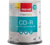 Maxell 648200 CD-R 700 - Discos grabables (100 Unidades, 48 x (Importación USA)