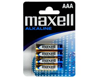 Maxell battery alkaline lr-03 aaa 4-pack batería de un solo uso alcal