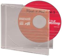 Maxell CD/DVD Replacement Jewel Box Single (Clear)