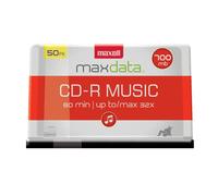 Maxell CD-R Music Spindle Audio only Medios en blanco Paquete de 50 (625156)