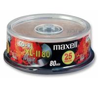 MAXELL CD-R XL-II Discos Grabables para Audio (Paquete de 25)