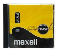 Maxell CD-RW 80 700MB, Silver 1-4X - CD-RW (1 pieza)