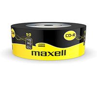Maxell CD-R vírgenes CD-R80XL 624036, 700 MB (80 min), 52x, 50 unidades