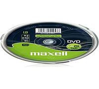 Maxell DVD 8,5 GB. GRABABLE. Doble Capa. TARRINA 10 Unidades. 4X