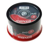 Maxell DVD-R 4.7GB 8x Spindle 50pk 4.7GB 50pieza(s) - DVD+RW vírgenes (4,7 GB, 50 pieza(s), 1,2 mm, 120 mm, -25 - 70 °C, -20 - 50 °C)