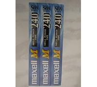 Maxell E240M VHS - Casetes de vídeo (240 Minutos, 3 Unidades)