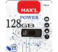 Maxell MAX L USB Stick, 128 GB, USB 3.0, Negro