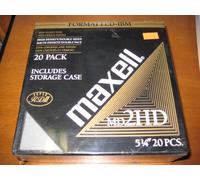Maxell md2hd 5 1/4 pulgadas Mini disquetes, pack de 20 unidades