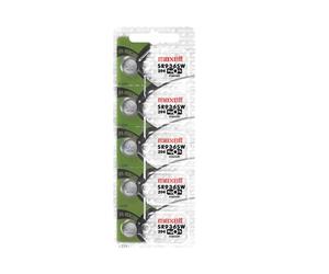 Maxell Pila de Reloj, Pila de botón SR936SW 394 Pack de 5 Pilas