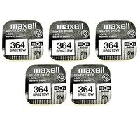 Genuino/Original Maxell Pila Botón 364/SR621SW Pila Botón Baterías AG1///Celda (Uso Ideal para su Linterna, Relojes, calculadoras, Dispositivos fotográficos, Mando a Distancia, Juguetes, y