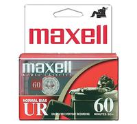 Maxell UR 60 Audio cassette 60 min 2 pieza(s) - Cinta de audio/video (60 min, 2 pieza(s))