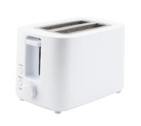 MAXELLPOWER Tostadora Eléctrica 750W Blanca - 2 Ranuras Extra Anchas, Bandeja Acero Inoxidable, 7 Niveles de Tostado, Función Recalentar/Descongelar, - Diseño Compacto y Moderno (BLANCO)