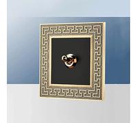 MAXEPO Interruptor de Palanca de 2 vías de latón para Interiores de Color Bronce Azul, Interruptor de Palanca de 2 vías, Tipo 86, luz de Pared Retro Oculta, Creatividad, Personalidad de 10A-250V