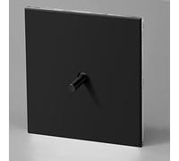 MAXEPO Retro Negro Estilo Industrial Interruptor de Palanca Retro 86 Tipo Luz de Pared Oculta Creatividad 10A-250V Personalidad Bronce Interior Latón 1-4 Gang Enchufe de Palanca de 2 vías