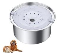 Maxetodo Bebedero Perro Antigoteo 4L de Aceros Inoxidables Anti Salpicaduras y Antideslizante Diseño Desmontable para Mascotas con Reemplazables Incorporadas de Materias Primas