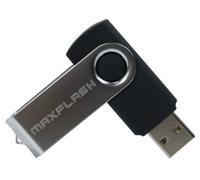 MaxFlash 8GB USB 2.0 8GB USB 2.0 Capacity Negro unidad flash USB - Memoria USB (8 GB, 2.0, Conector USB Tipo A, 8 MB/s, Girar, Negro)