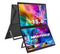 Maxfree M3 - Extender, 1080P FHD 15.6" portátil con Doble Monitor DP/Thunderbolt USB Tipo C, HDMI Plug & Play, Doble Monitor Plegable de 330° para Ordenador portátil, PC/Windows/Mac (M1)