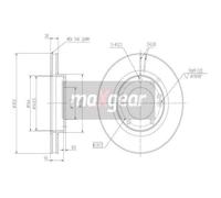 MAXGEAR 2x Disco De Freno Delante Ø302 Mm Ventilado Para KIA Sorento I JC 2.5