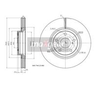 MAXGEAR 19-2433 Disco de freno