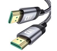 MAXGROUP Cable HDMI 8K 6M Cable 2.1 HDMI Trenzado de Nailon 8K@120Hz a 18Gbps Compatible 3D,Función Ethernet,Video 4K 2160p,HD 1080p,Roku,Projecteur,Blu-Ray,PS5,Xbox/Fire TV