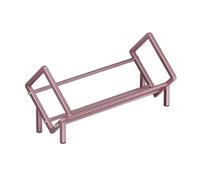 MAXHID Organizador De Escritorio, Soporte para Libros De Acero Al Carbono, Estante De Almacenamiento De Sobremesa para Oficina, Hogar Y Estudio, Color Rosa