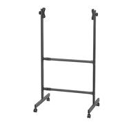 MAXHID Soporte Móvil Universal, Soporte Metálico Ajustable con Ruedas para Pizarras Blancas, Pizarras De Tiza, Pizarras De Borrado En Seco Y Tableros De Anuncios.(Black)