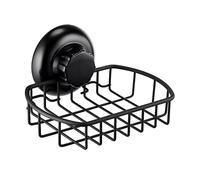 MaxHold Canasta de jabón sin perforaciones / ventosa - Sistema de vacío - Acero inoxidable que nunca se oxida - para baño y cocina Cesta de jabón n. ° 0