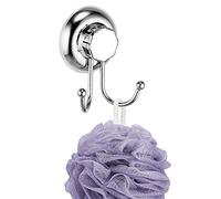 MaxHold Sistema de vacío Doble Ganchos para colgadores - No-perforar - Acero Inoxidable Nunca Moho - Almacenamiento de la Cocina&baño